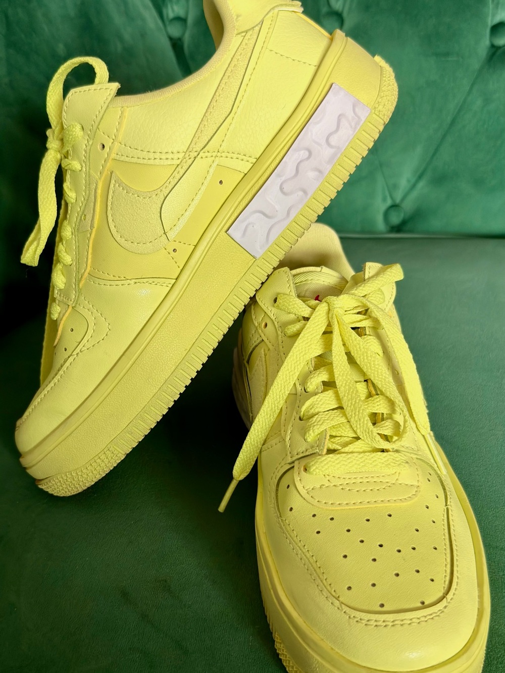 Nike Neon Yellow Low-Top Sneakers
